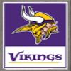 NFL Minnesota Vikings - Logo 21 Wall Poster, 22.4L" x 14.7W", Barnwood Framed Version view 1