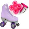 Atom Skates Jackson Finesse Roller Skates/Viper Nylon Plate/Size: Women's Adult 7 Color: Lilac Bundled with Pink Pulse Lite Wheels and Tool view 1