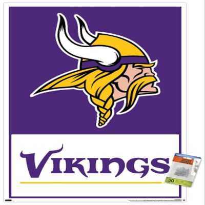 NFL Minnesota Vikings - Logo 21 Wall Poster with Pushpins