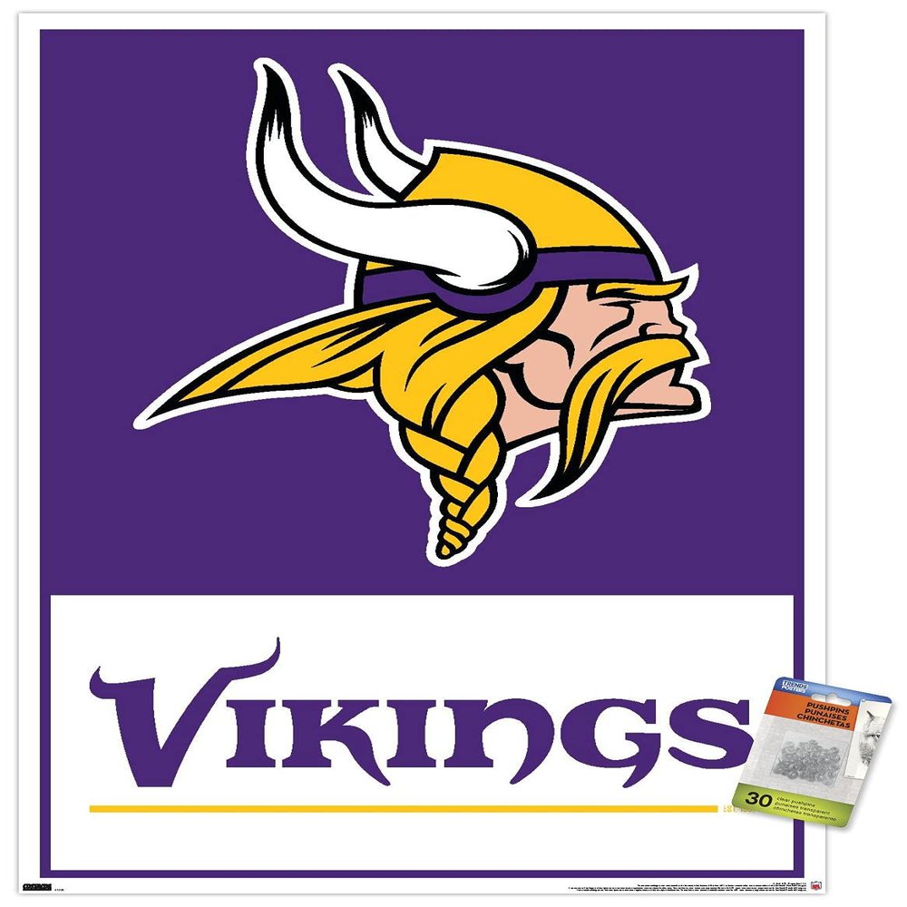 NFL Minnesota Vikings - Logo 21 Wall Poster with Pushpins