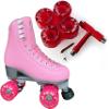 Atom Skates Jackson Finesse Roller Skates/Viper Nylon Plate/Size: Women's Adult 4 Color: Pink Bundled with Red Pulse Lite Wheels and Tool view 1