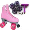 Atom Skates Jackson Finesse Roller Skates/Viper Nylon Plate/Size: Women's Adult 6 Color: Pink Bundled with Purple Pulse Lite Wheels and Tool view 1