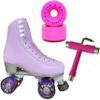 Atom Skates Jackson Finesse Roller Skates/Viper Nylon Plate/Size: Women's Adult 5 Color: Lilac Bundled with Artistic Roll-Line Boxer Wheels and Tool view 1
