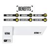 Nxtrnd Streamer Football Towel, Thin Sports Towel, Dries Hands & Football Accessories (White) view 3