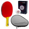 Counterstrike Alpha Dog Ping Pong Paddle Set | 6 Balls | Hard Protective Case | Professional Table Tennis Paddle | ITTF Approved | (Silver Paddle Hard Case) view 1