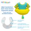 SwimSchool Ultra Swim Trainer  Heavy Duty Toddler Swim Vest Floatie  Comfortable Sweater-Fit Design with Adjustable Safety Seat  Seafoam Blue Lemon view 3