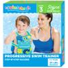 SwimSchool Swim Trainer Vest with UPF50 Shoulder Sleeves, Stretchable Fabric, Flex-Form Design, Adjustable Safety Strap, Medium/Large, Up to 50 Lbs., Blue/Orange,AZO20938BL view 1