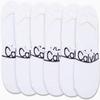 Calvin Klein Womens No Show Socks - 6 Pack Non Slip Heel Lightweight Cotton Blend Invisible Liner Socks for Women, Size 4-10, Classic White view 3