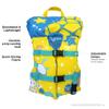 Oceans7 US Coast Guard Approved Infant Life Jacket 8-30 lbs  Type II Personal Flotation Device Flex-Form Chest - Seafoam Blue view 2