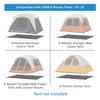 CORE Outdoor Tent Footprints | Perfect Tarp Camping Accessories for Easy Camp Setup (6 Person Tents - 10' x 9') view 2