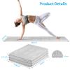 Foldable Yoga Mat for Women, Non Slip Exercise Mat for Home Gym, 5mm Travel Yoga Mats Set With Stretch Strap for Yoga Pilates and Fitness, 68"L x 24"W x 0.2 Inch Thick view 2
