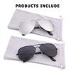 Creamily Kids Aviator Sunglasses For Boys Girls Children Toddler Age 2-9 Kids Sunglasses Polarized UV Protection (2 Pairs) view 2