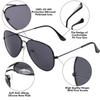 Creamily Kids Aviator Sunglasses For Boys Girls Children Toddler Age 2-9 Kids Sunglasses Polarized UV Protection (2 Pairs) view 4