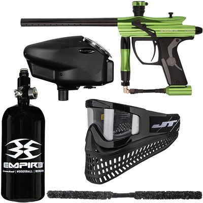 Action Village Kingman Spyder Fenix Super Paintball Gun Package Kit (Gloss Lime)