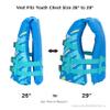 Aqua Leisure New Oceans7 US Coast Guard-Approved, Type III  Youth Life Jacket  Personal Flotation Device with with Comfortable Flex-Form-Fit Open-Sided Design  Seafoam Blue Lemon,12415A view 2