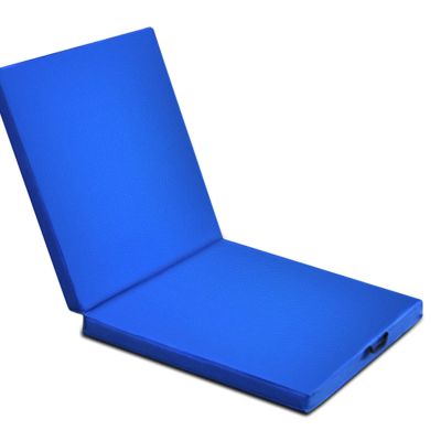 Agility Training Cone High Elastic PU Gymnastics Exercise Mat, Folding Pad with Handle, Home, Gym, Fitness Mat 180x80cm (Color : Blue, Size : 180x80x3cm)