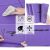 Foldable Yoga Mat for Women, Non Slip Exercise Mat for Home Gym, 5mm Travel Yoga Mats Set With Stretch Strap for Yoga Pilates and Fitness, 68"L x 24"W x 0.2 Inch Thick view 4