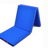 Agility Training Cone Tri-fold Folding Gymnastics Exercise Mat, High-Elastic Fitness Mat Bouncing Mat with Handle 200x100 (Color : Blue, Size : 200x100x3cm) view 1
