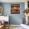 1948 1949 1950 Ford F1 Pickup Truck My Garage My Rules Wall Art Graphic Decal Sticker (3 Ft) view 3