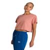 ARENA Women's Corinne Team Cropped T-Shirt Crop Top, Triple Powder Pink, X-Large view 1