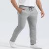 MAGCOMSEN Sherpa Lined Sweatpants Joggers for Men Winter Heavyweight Fleece Lined Warm Cotton Pants for Lounge Active Outdoor Light Grey 32 view 2