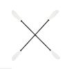 Lifyn2 Kayak Kayak Special Oars Inflatable Boats Fiberglass Poles Removable Two-Section Oars (Color : White, Size : 220-240cm) view 3