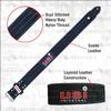 USI UNIVERSAL THE UNBEATABLE Power Lifting Belt, 790PL (Light 6mm Thick Leather, Black, Medium) Weight Lifting Belt For Men & Women Weightlifting Competition Workout Training Weight Support Belt view 2