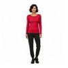 Natural Uniforms Women's Under Scrub Tee Crew Neck Long Sleeve T-Shirt (Red, 5X-Large) view 2
