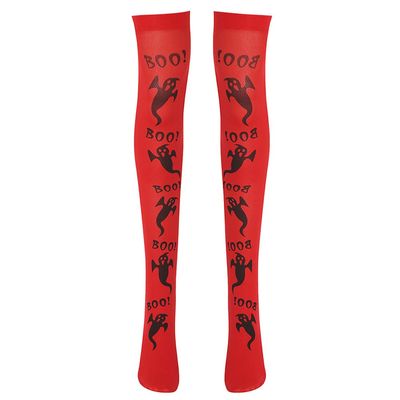 LUOZZY Halloween Socks Long Stockings Costume Props Halloween Foot Accessory (C)