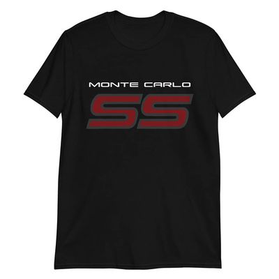 1980s Chevy Monte Carlo SS Short-Sleeve Unisex T-Shirt Black