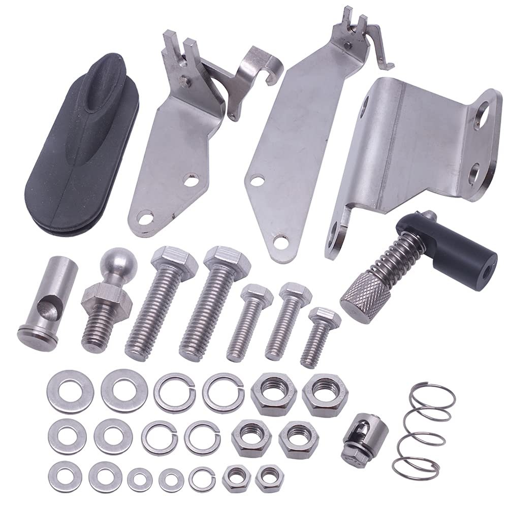 OVERSEE 398-83880-1 Remote Control Fitting Kit for Tohatsu Outboard Motor 9.9HP 15HP 18HP 398-83880; 398838801M