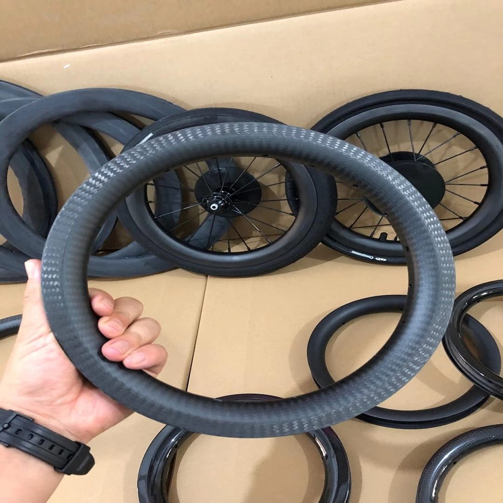 20inch Carbon Fiber Bike Wheels 451mm Diameter 25mm Width 30mm Depth (30)