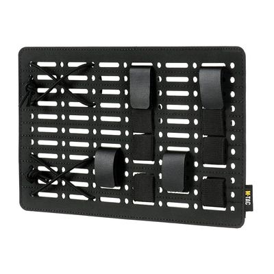 MTac Rigid MOLLE Organizer Panel  Tactical Hook & Loop Backpack Insert with Elastic Cords, Modular Admin Utility for EDC, Military, Outdoor (10.6" x 6.5")