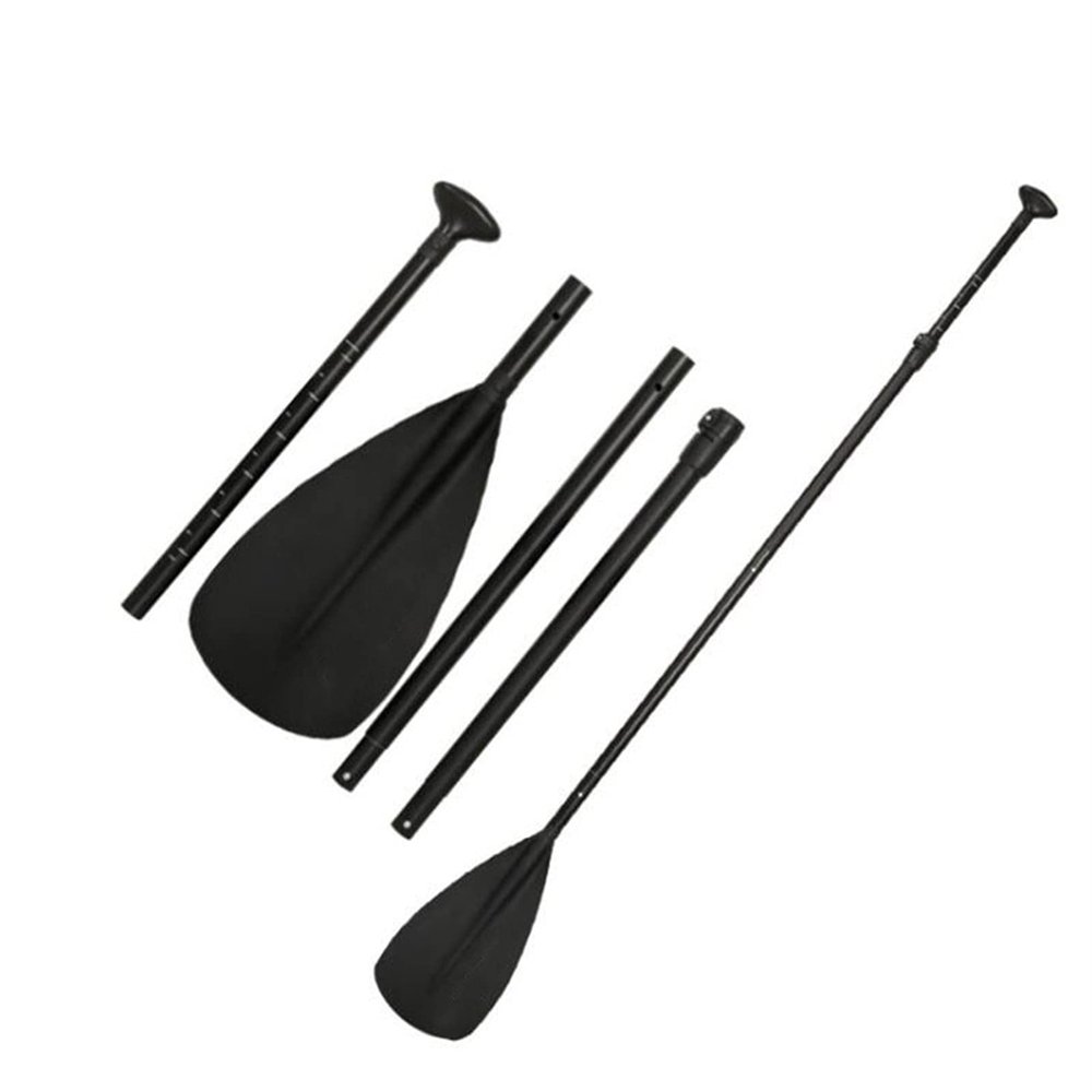 Lifyn2 Kayak SUP Stand-up Paddle Board Aluminum Alloy Paddle Kayak Paddle Four Detachable Inflatable Surfboard Paddle (Color : Black, Size : 125-200cm)