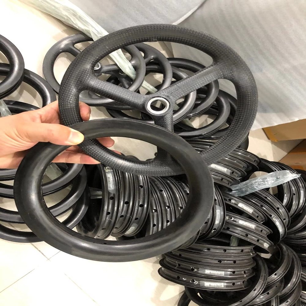 20inch Carbon Fiber Bike Wheels 451mm Diameter 21mm Width 25mm Depth (Diameter 21mm Width 25mm Depth)