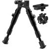 CVLIFE 3-in-1 Riflebipod Clamp-on Bipod with Swivel Stud Adapter and Barrel Clamp Adapter Adjustable Height from 6.3 to 7 Inches view 1
