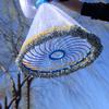 Lawaia Throw Nets for Fishing Bait Iron Chain with Blue Plastic Disc Heavy Saltwater Fishing Cast Net,Size 6FT Radius Monofilament Freshwater Casting Nets view 1