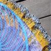 Lawaia Throw Nets for Fishing Bait Iron Chain with Blue Plastic Disc Heavy Saltwater Fishing Cast Net,Size 6FT Radius Monofilament Freshwater Casting Nets view 4
