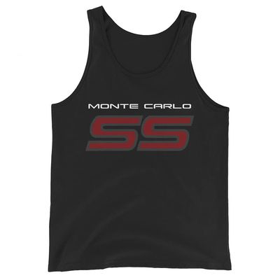 1980s Chevy Monte Carlo SS Unisex Tank Top Black