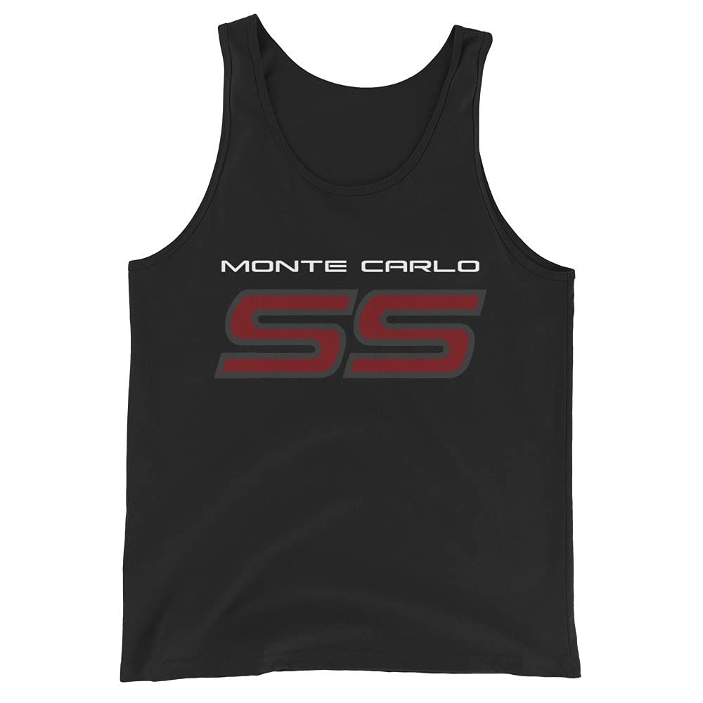 1980s Chevy Monte Carlo SS Unisex Tank Top Black