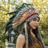 Ballinger Medium Native American Headdress Medium Feather Headdress and Choker for Men and Women, Halloween, Carnival, Decor, Role Play, and Costume Parties view 3