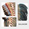 Ballinger Medium Native American Headdress Medium Feather Headdress and Choker for Men and Women, Halloween, Carnival, Decor, Role Play, and Costume Parties view 4