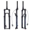BOLANY 27.5/29 inch Boost Thru Bike Fork Suspension 32 RL 15 * 100/110mm Axle 1-1/8" Tapered MTB Rebound Adjust Air Spring Remote Lockout Shocks (110 * 15 Tapered-Remote, 27.5 inch) view 1