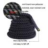 Battle Rope Hua Sports Battle Rope 9m/12m/15m, Strength Training Rope, Multifunctional Skipping Rope Fighting Rope, Used for Outdoor Aerobic Exercise in Home Gym (Size : 15m) view 2
