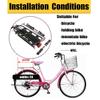 GJXJY Rear Rack Mounted Child Bike Seat, Bicycle Baby Kids Rear Seat with Cushion & Back Rest Foot, Easy to Use and Installation view 4