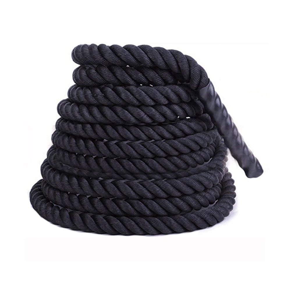 Battle Rope Hua Strength Training Battle Rope 9m/12m/15m, Heavy-Duty Skipping Sports Rope, Multifunctional Male and Female Fitness Rope, for Aerobic Exercise (Size : 9m)