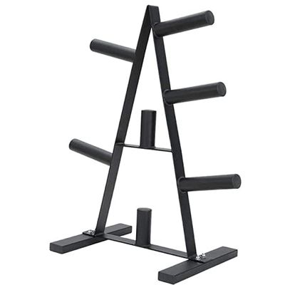 Barbell Black/Red Tree Storage Rack