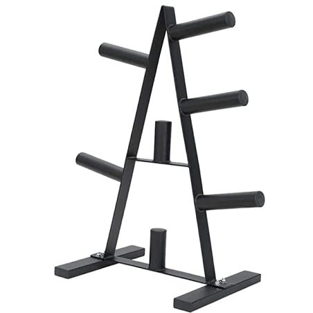 Barbell Black/Red Tree Storage Rack