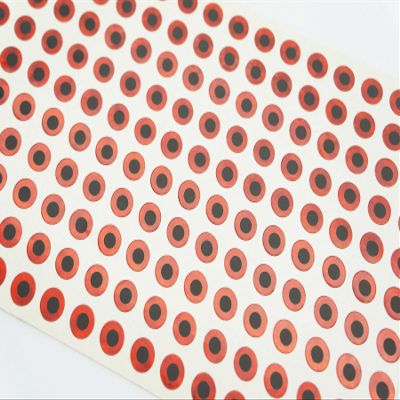 2MM-20MM Fishing Lure Eye Red Colour 2D Flat Eye Fishing Eyes 2D Holographic Lure Eyes Making Fly Tying Fake Fish Eyes DIY Lifelike Realistic Artificial Holographic Fake Eyes (9MM-184PCS)