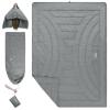 iClimb 3M Thinsulate Insulation Warm Camping Blanket Ultralight Compact (Light Grey, 1 lb) view 1